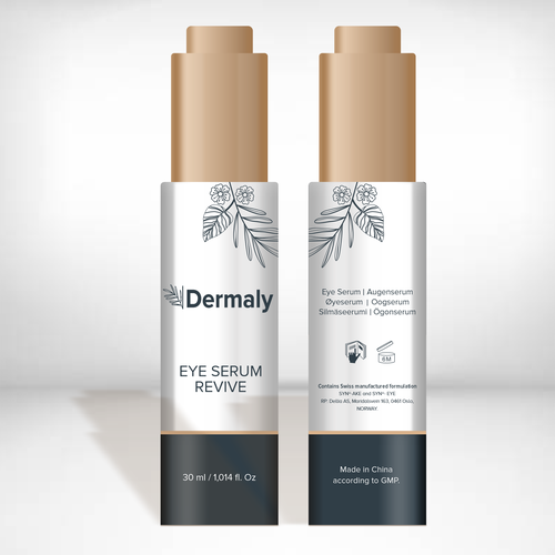 Eye serum bottle design Design by SONUPARMAR