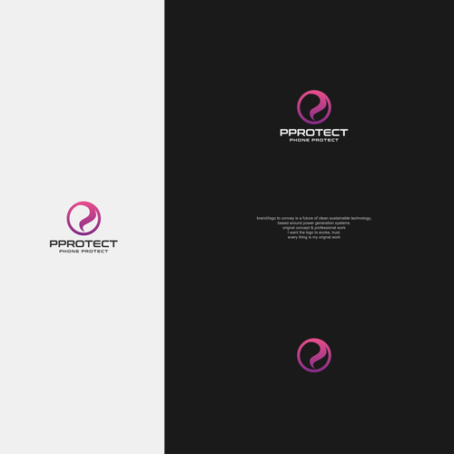 PPROTECT (Phone protect logo) (mobile cases and screen protectors) Design by Shahzaib Designer