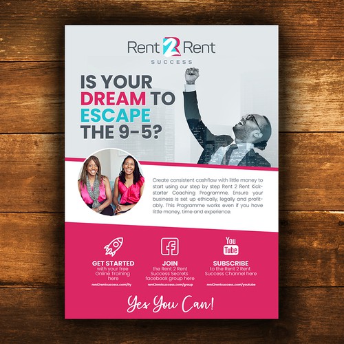 Create a Ridiculously Good Flyer for Rent 2 Rent Success Design by iguads ⭐️⭐️⭐️⭐️⭐️