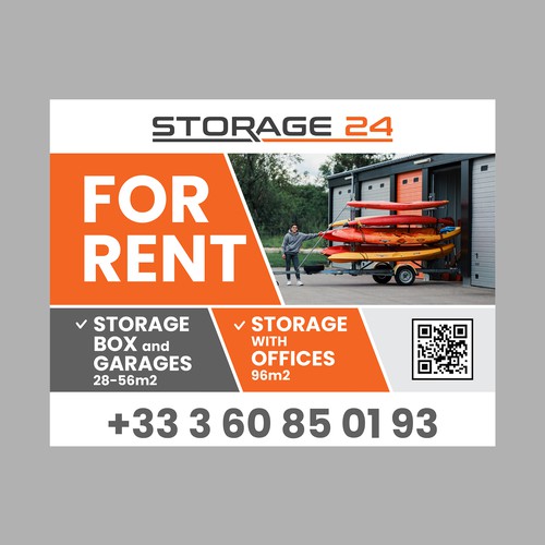 Creative banner design for a storage company Design by dezignedge*