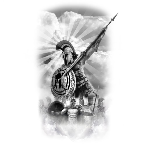 Spartan Tattoo Design by melihyalin