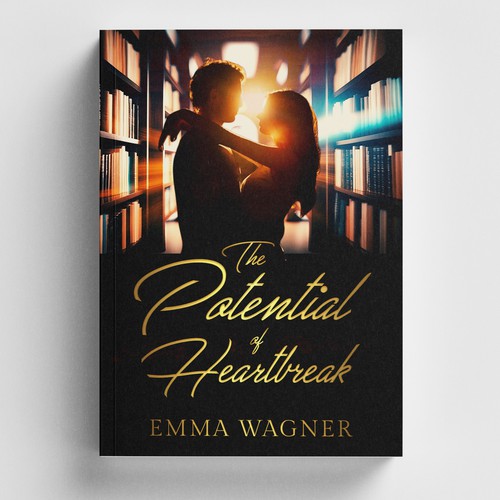 Silhouettes in love + sunshine + youthful + bookstore = The Potential of Heartbreak Design by -Saga-