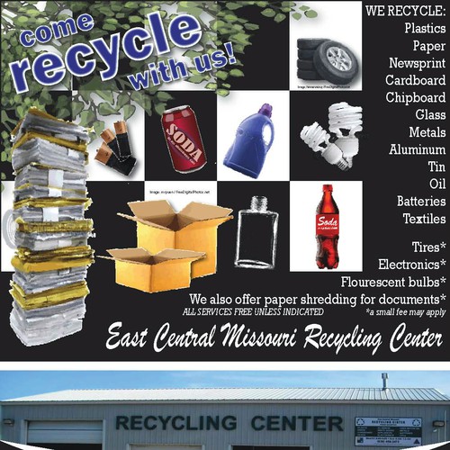 East Central Missouri Recycling Center needs a new postcard or flyer Design by Liriodendron