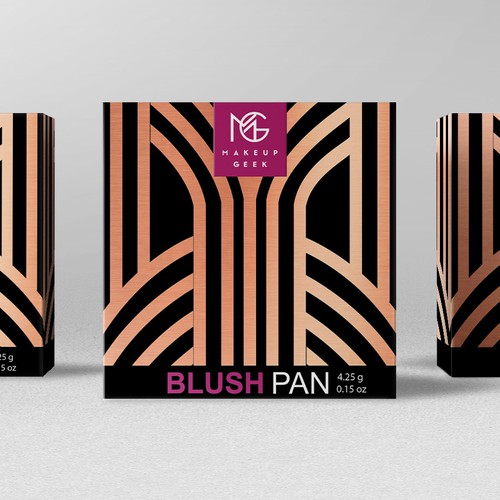 Makeup Geek Blush Box w/ Art Deco Influences Ontwerp door bcra