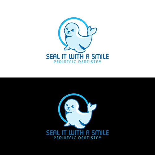 Modern and fun seal logo & branding package for new pediatric dentist! Diseño de Mumung