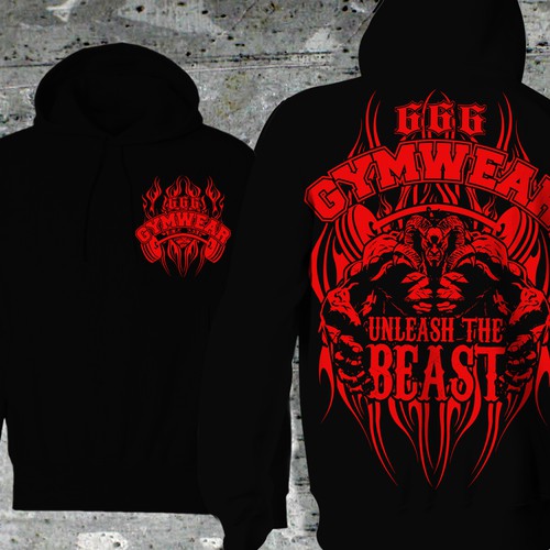 Devil/Demon bodybuilding Hoodie | Clothing or apparel contest