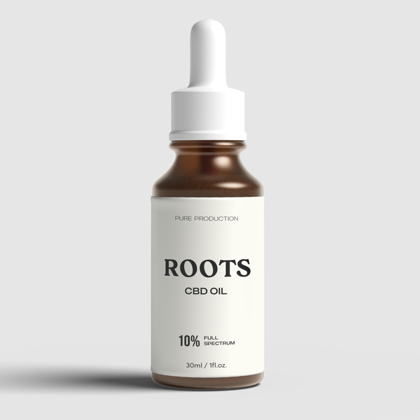 CBD oil label design.