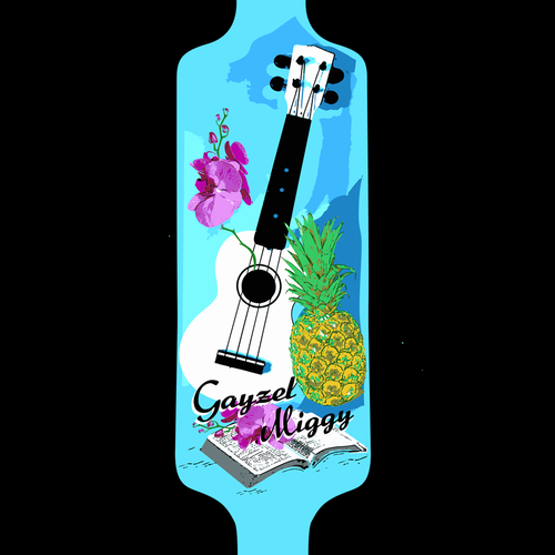 Pineapple and Ukulele love story Diseño de SANT2