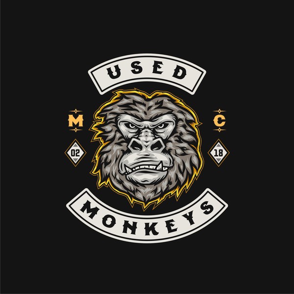 Design by Komodo Joe titled "Logo design for motorcycle club in Germany."