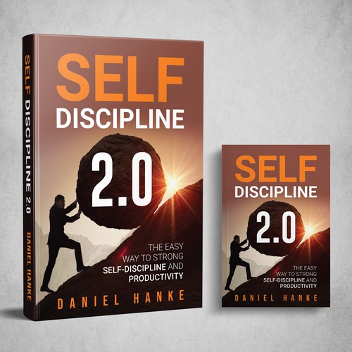 Book cover for a book about SELF-DISCIPLINE Design by DZINEstudio™