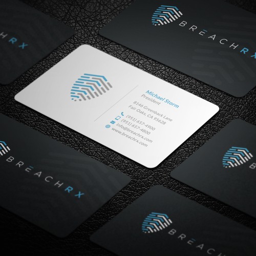 Professional B2B Card for Cyber Security Software Company Design von Galaxiya
