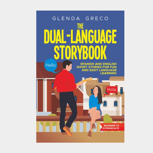 Cover for a book that teaches you Spanish with Short Stories Design por ^andanGSuhana^