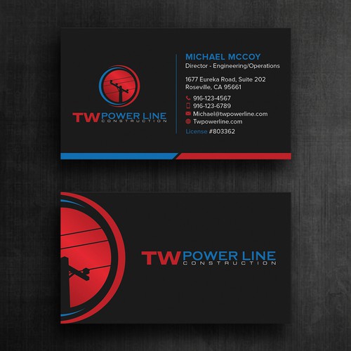 Business Card for a high voltage company Design by Felix SH