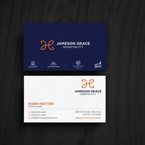 Create a modern and clean business card for a parent company with 4 subsidiaries Design by kaylee CK