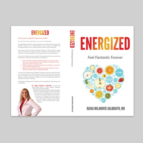 Design a New York Times Bestseller E-book and book cover for my book: Energized Design by Retina99