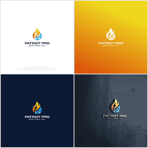 Logo for small Heating, Cooling, Electrical contractor Design by 7LUNG™