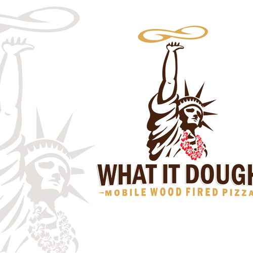 Hawaiian Wood Fired Pizza Logo Réalisé par 2MDesigns