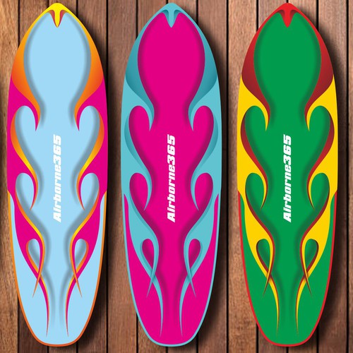 Surfboard Style Skate Deck Design Design by B'NY503