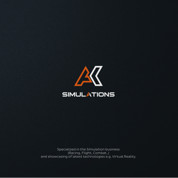 Design realizzato da peterant intitolato "Create a futuristic and catchy logo for AK Simulations"