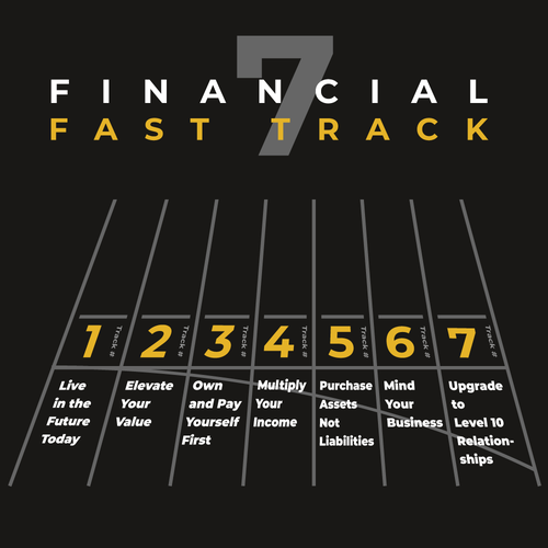 I need a hip "Financial Fast Track" illustration for my new book. If you win, I have 20 plus more. Design by Armand Par