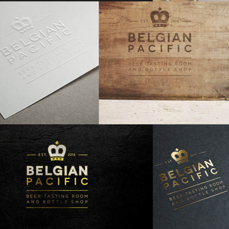 Belgium logo with the title 'Create a stylish logo for a Belgian Beer Tasting room and bottle shop'