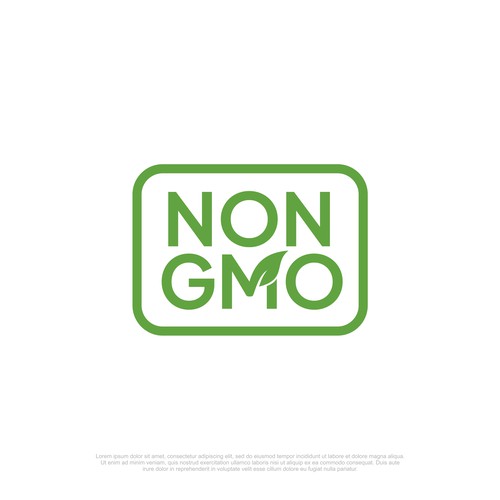 Food Packaging NON-GMO Logo Design by Jono.