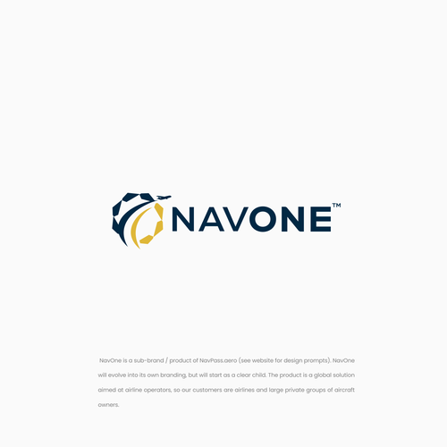 NavOne Logo - Sub Brand of NavPass.aero Design by Solusi Design