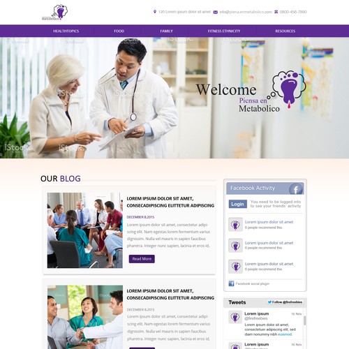 WordPress theme design contest entry by Design Injector