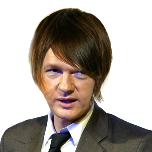 Design the next great hair style for Julian Assange (Wikileaks) Diseño de blazingcovers