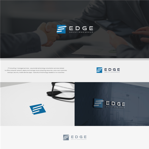 Edge Solutions Group logo Logo design contest