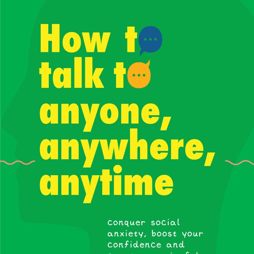 Design a book cover for people who are uncomfortable talking to others Design by mohammad.furqon