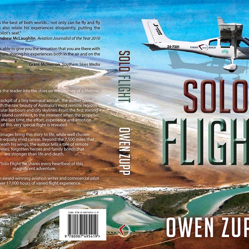 Solo Flight. Design an awesome book cover that captures the adventure of flight. Design by LilaM