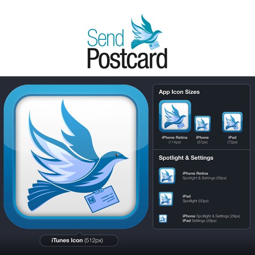 New logo wanted for SendPostcard Design por Fida