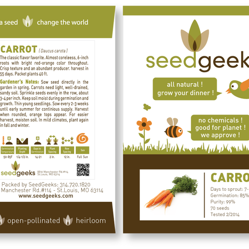 Modern Recipe Cards - Seattle Seed Company