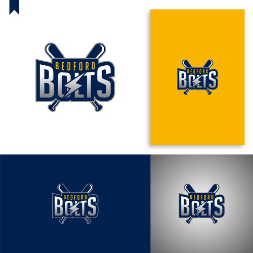 Team logo for the Bedford Bolts girls softball team Design by OpheRocklab