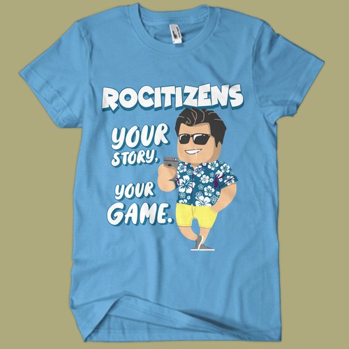 Create A Unique T Shirt Graphic For Popular Roblox Game Rocitizens
