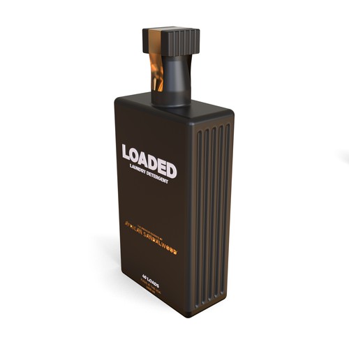 Masculine Cologne-Scented Laundry Detergent Bottle Diseño de Hamed.1