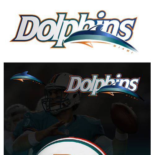 99designs community contest: Help the Miami Dolphins NFL team re-design its logo! Design by Gneira