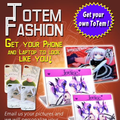 postcard or flyer for Totem Fashion Design by kYp