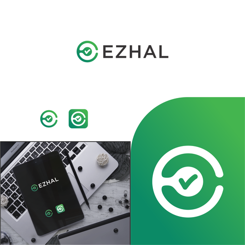 Mobile application logo for "Ezhal" Diseño de Elesense