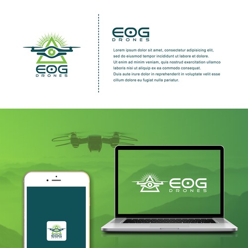 Custom Drone Company Logo Design by Dante Studio