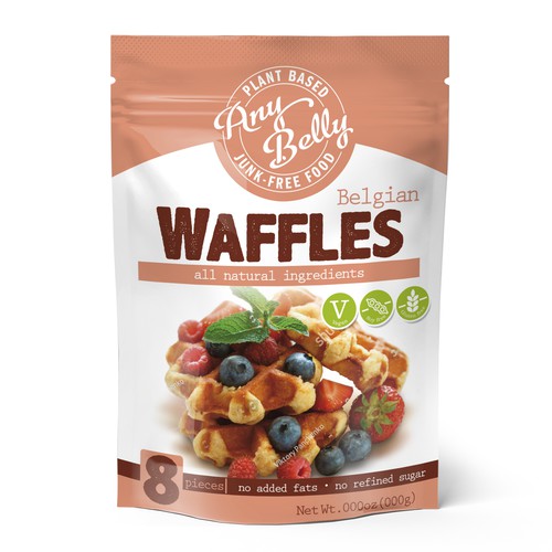Appealing packaging for vegan, gluten-free, all-natural frozen waffles, Product packaging contest