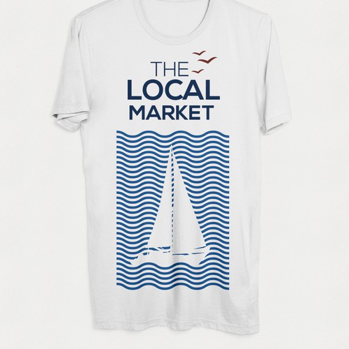 Create a beautiful nautical design (think breaking wave)