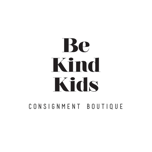 Be Kind!  Upscale, hip kids clothing store encouraging positivity Design por ReneeBright