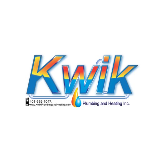 Create the next logo for Kwik Plumbing and Heating Inc. Diseño de nikolo