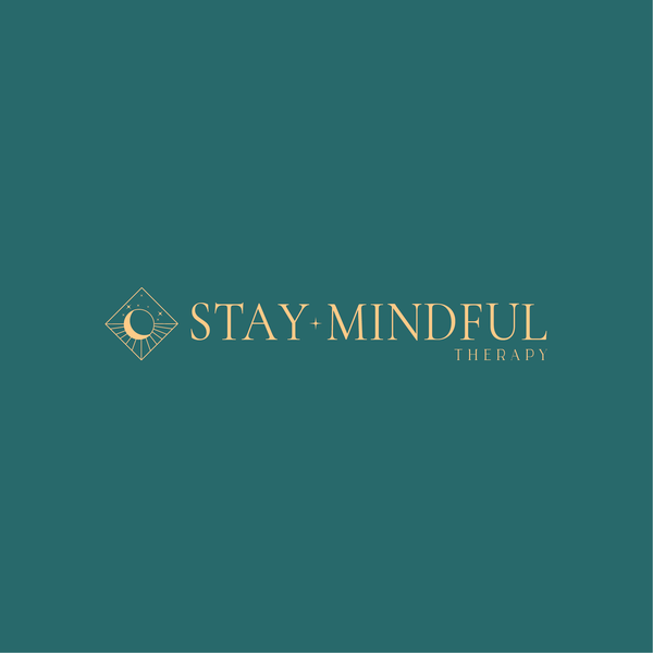 Minimal and celestial logo concept for mindful therapy 