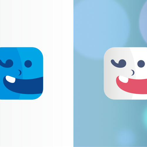 Create a friendly, dynamic icon for a children's storytelling app. Design by Nico Strike