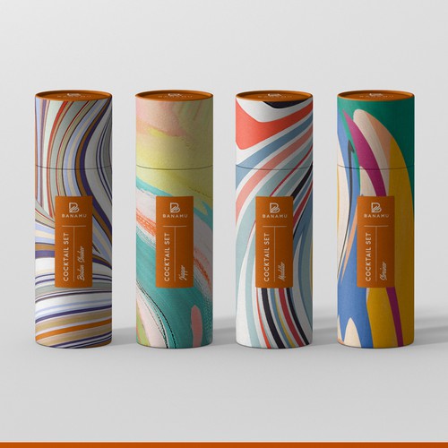 Colorful packaging for cocktail set | Product packaging contest