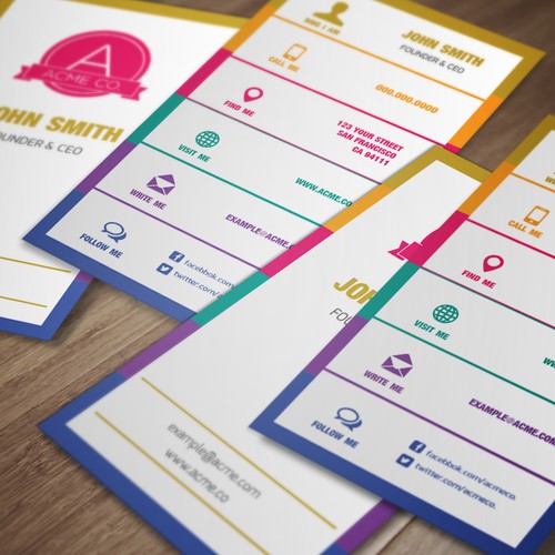 99designs need you to create stunning business card templates - Awarding at least 6 winners! Ontwerp door DesignSpell