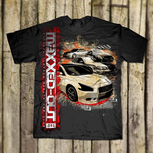 T-shirt design for car club (LOGO PROVIDED) Design réalisé par Mothrich